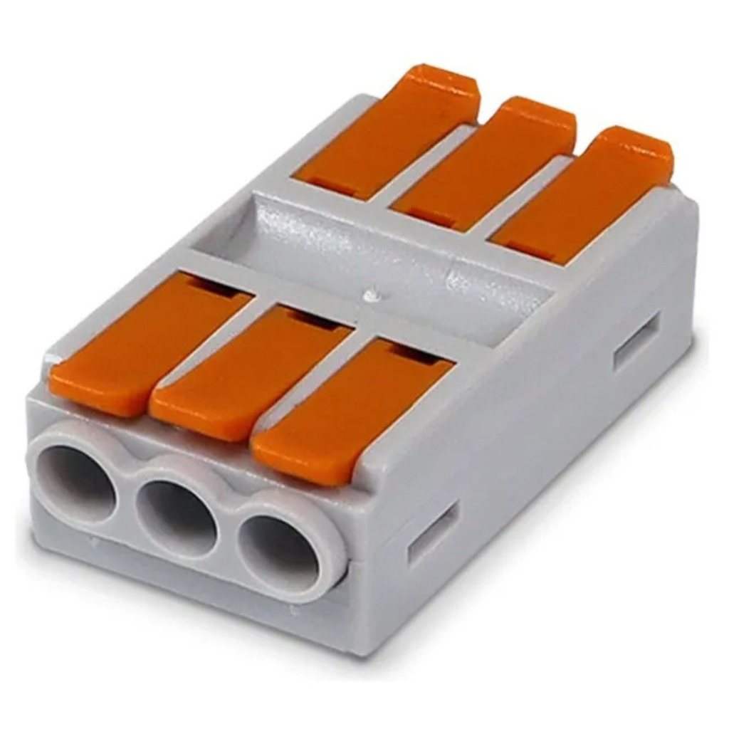 Conector De Emenda Automatico Chuveiro Kv226 3 Vias 6mm 41a