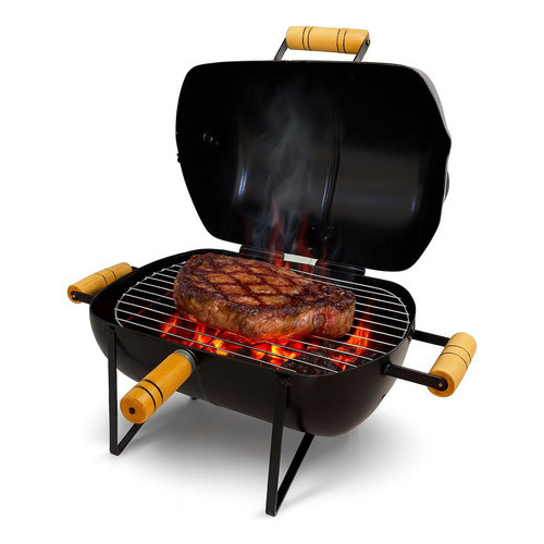 Churrasqueira Bafinho Portátil Camping Pesca Varanda Tampa