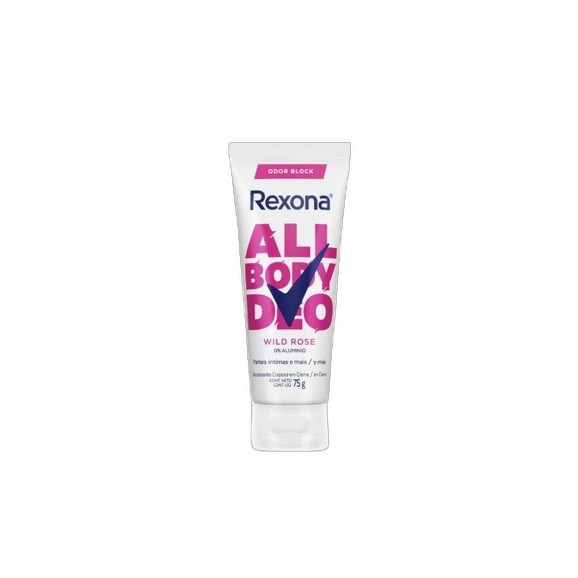 Desodorante Corporal em Creme Rexona All Body Deo Wild Rose 75g em Oferta na Shopee