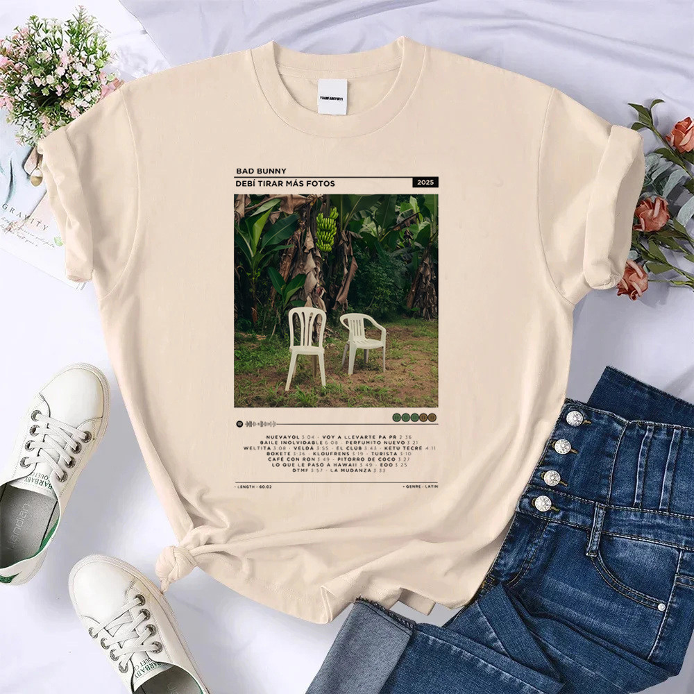 Camisa Bad Bunny Roupas Coreanas Punk Gráfico Universidade Topo anime Retro streetwear em Oferta na Shopee