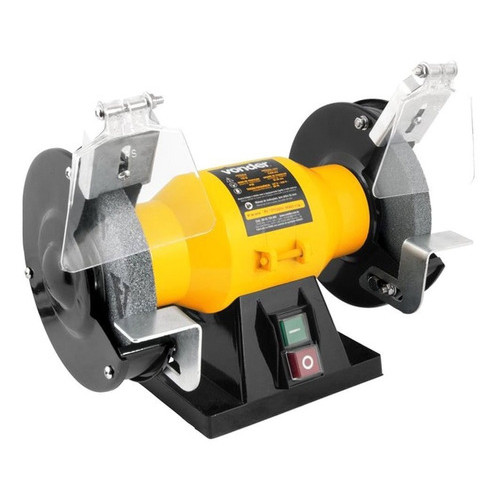 Motoesmeril Vonder 150W Bivolt 3450RPM Afiação Desbaste Oficina com Visor de Proteção