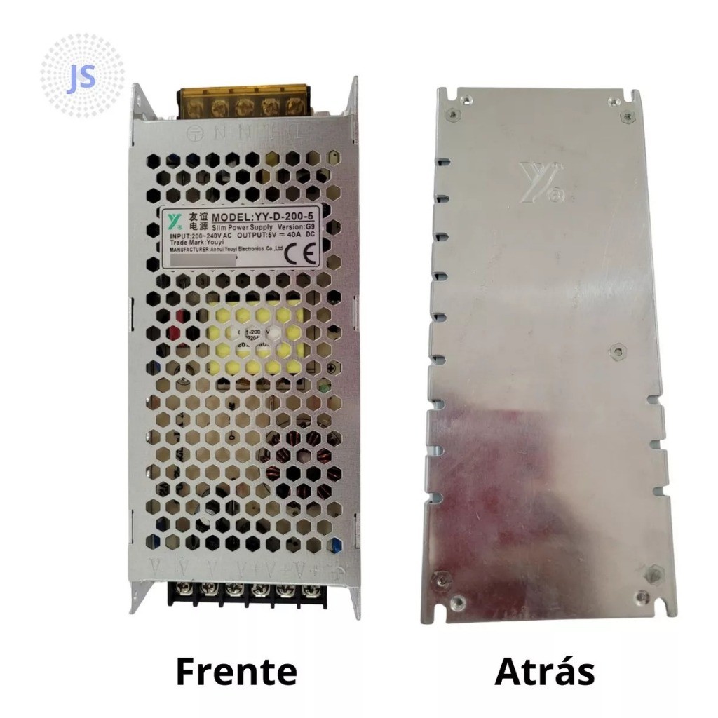 Fonte Chaveada 5v 40a 200w /5v 60a 300w  Painel de Led (5V200W/300)