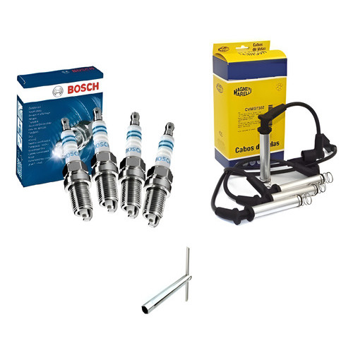 Kit Cabo E Vela Bosch Corsa Hatch Maxx Corsa Sedan 1.0 2003 2004 2005 2006 2007 2008 2009 + Chave