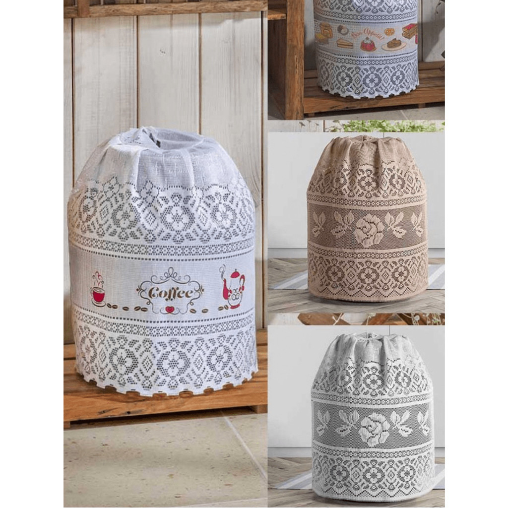 Capa De Renda Botijão Romance De Gás Universal TAMANHO APROXIMADO: 112cm x 47cm em Oferta na Shopee