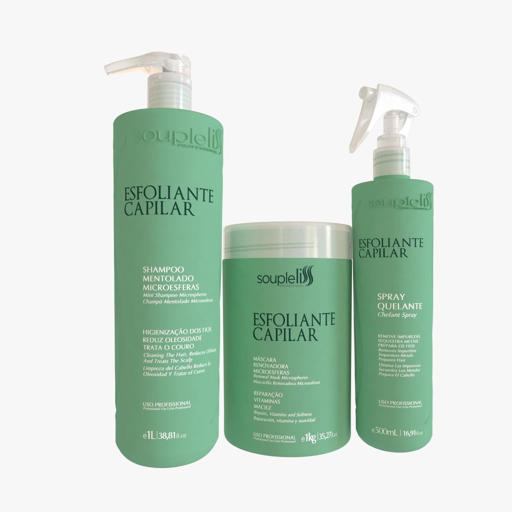 Soupleliss Kit Esfoliante Capilar Professional (3 Produtos)