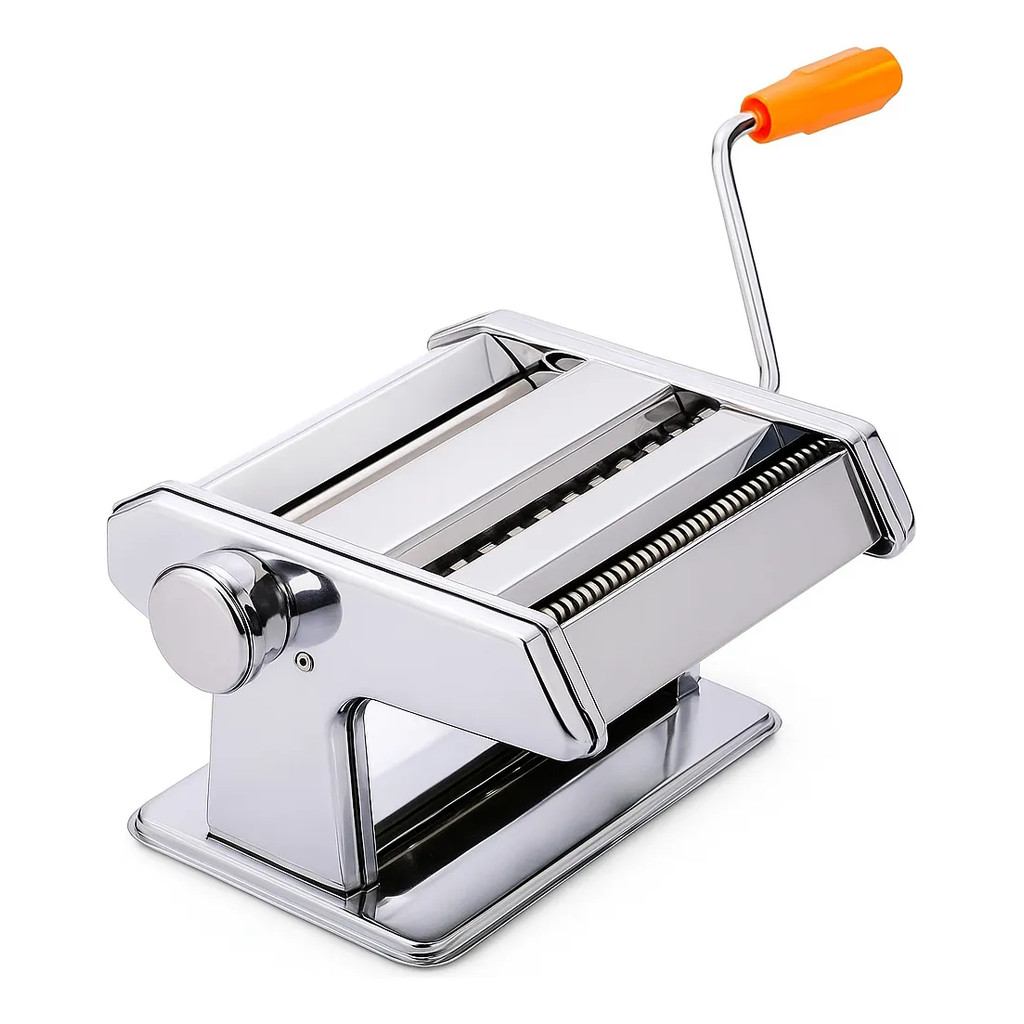 Máquina de Massas Inox Macarrão Lasanha Laminador Caseiro
