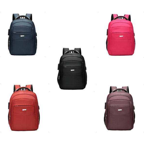 ACO-MOCHILA UNISSEX MATERIAL REFORÇADO PORTA NOTEBOOK ANTI-FURTO SEMI-IMPERMEÁVEL TRAVA DE SEGURANÇA