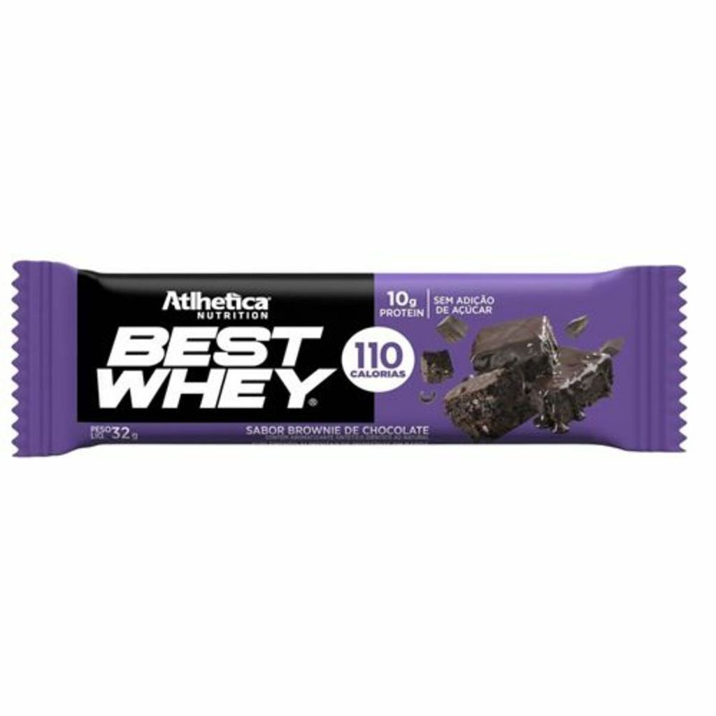 Barra Proteica Best Whey - 1 Barra 32g Brownie de Chocolate - Atlhetica Nutrition em Oferta na Shopee