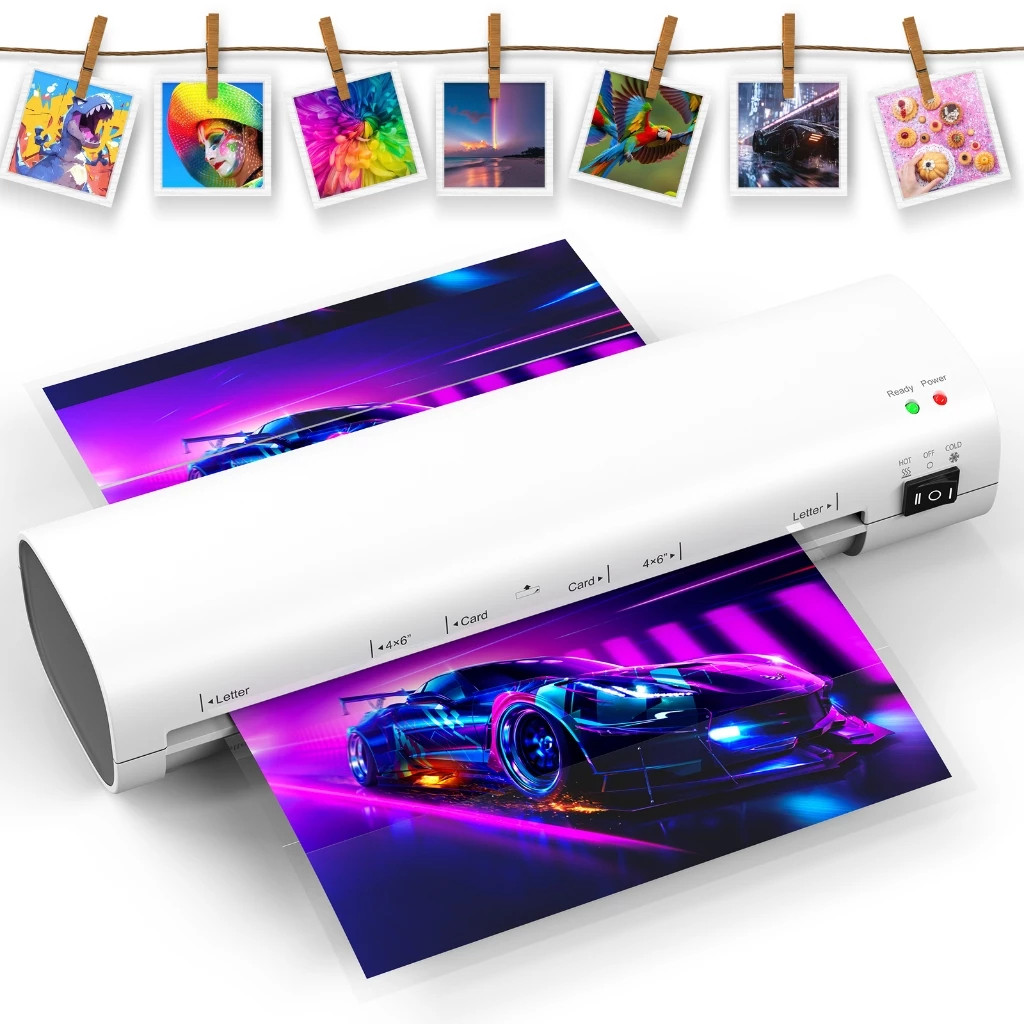 Plastificadora A4 Laminadora De 9 Polegadas 127V Com 5 Bolsas De Laminação Laminadora Térmica Antiatolamento