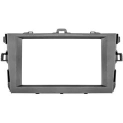 Moldura 7 Polegadas Toyota Corolla 2009 A 2014 Cinza Resistente Com Encaixe Fácil