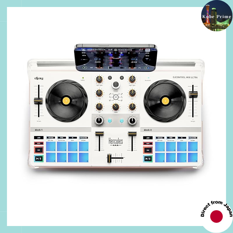 [Produto Genuíno Doméstico] Hercules DJControl Mix Ultra-Controlador De DJ Sem Fio Compatível Com Smartphone/djay E Apple Music/Bateria Integrada