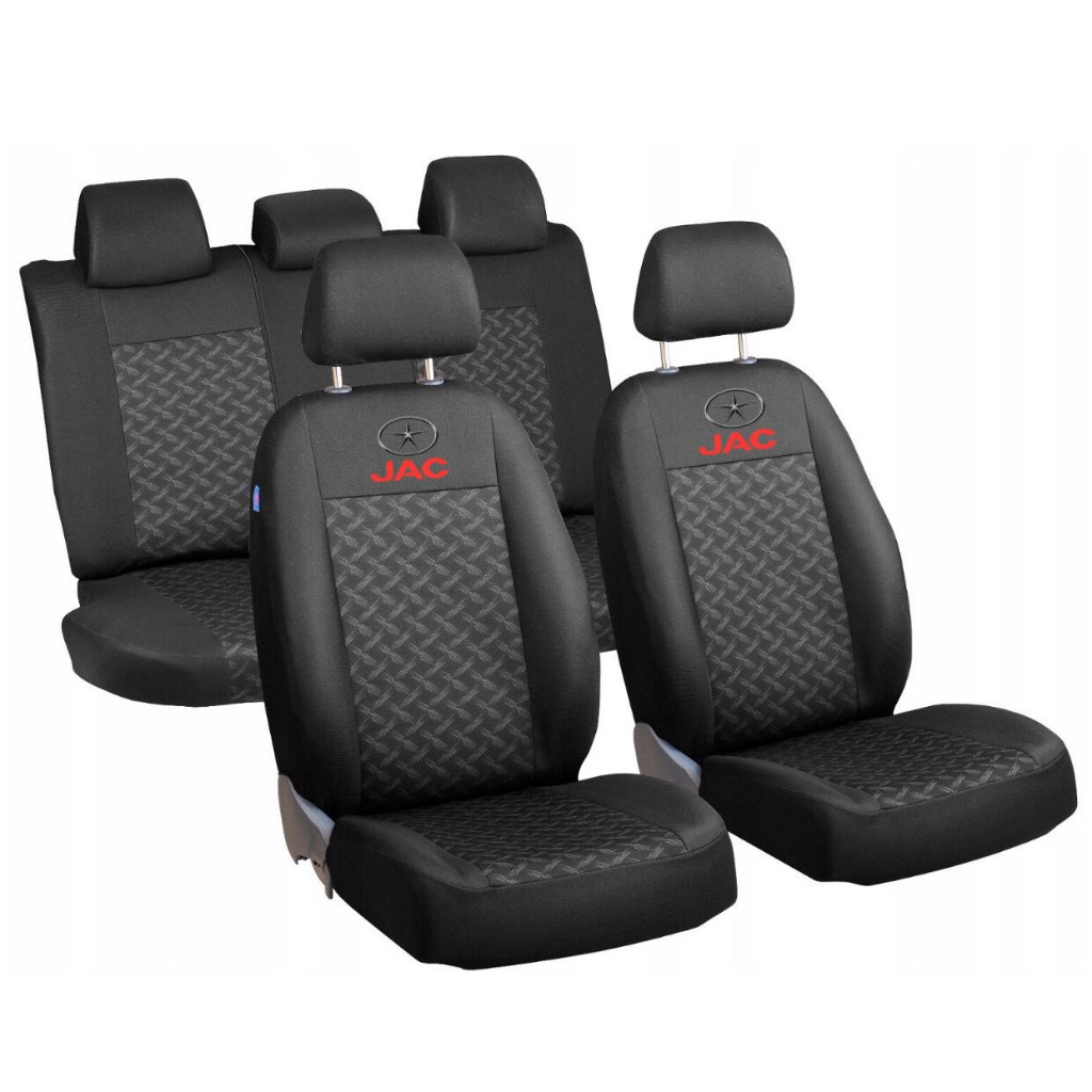 Capa Para Bancos Automotivos Tecido Jac J2 J3 Preto e Cinza