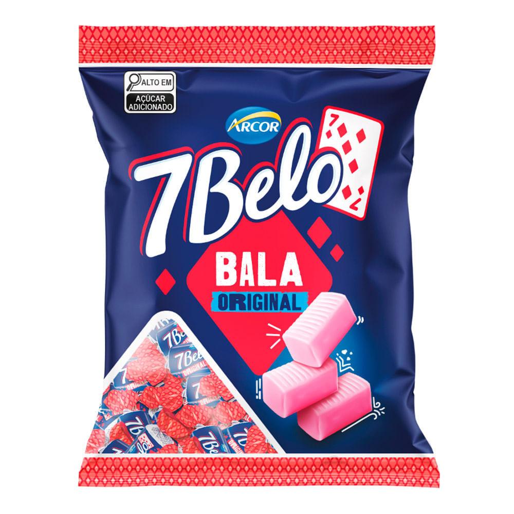 Balas Arcor 7Belo Sabor Original Framboesa 90g em Oferta na Shopee