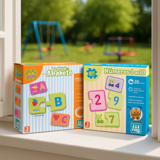 Kit Quebra Cabeça Didatico Descobrindo O Alfabeto Letras Numeros 1 Ao 10 Madeira Nig Brinquedos em Oferta na Shopee
