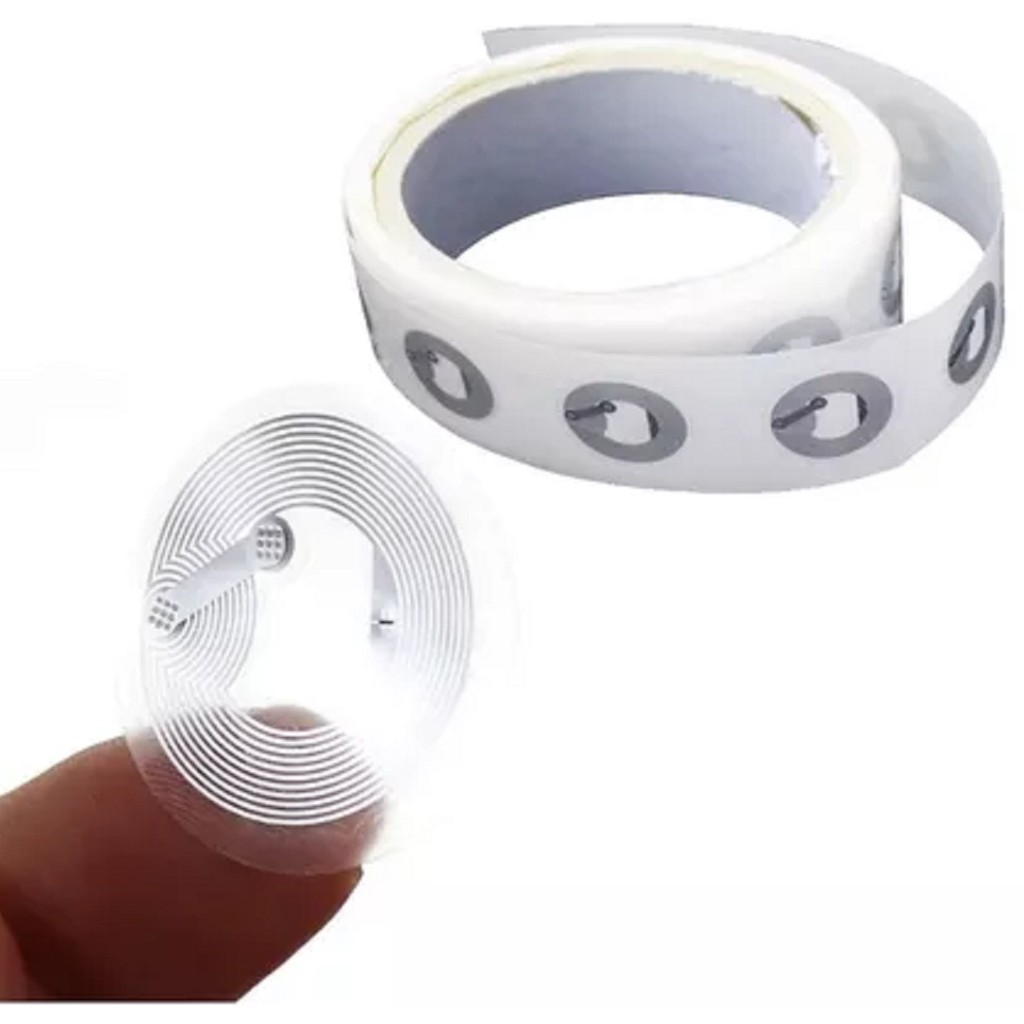 100x Etiquetas Nfc Transparente Ntag 213 Regravável