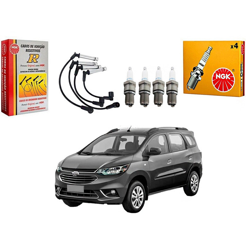 Kit Vela Cabo Ngk Spin 1.8 8v 2017 A 2019 em Oferta na Shopee