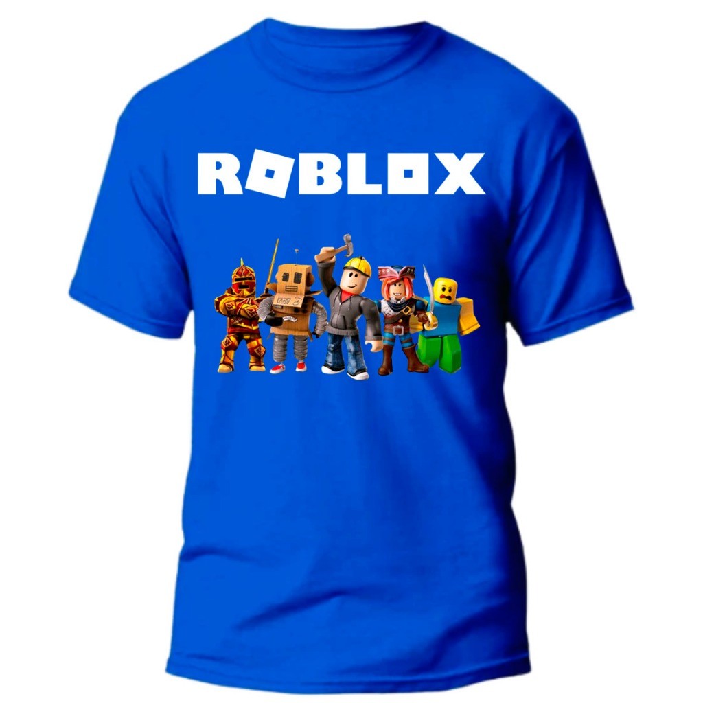 Camiseta Infantil Juvenil Adulto Roblox Camisa 100% Algodão Promoção