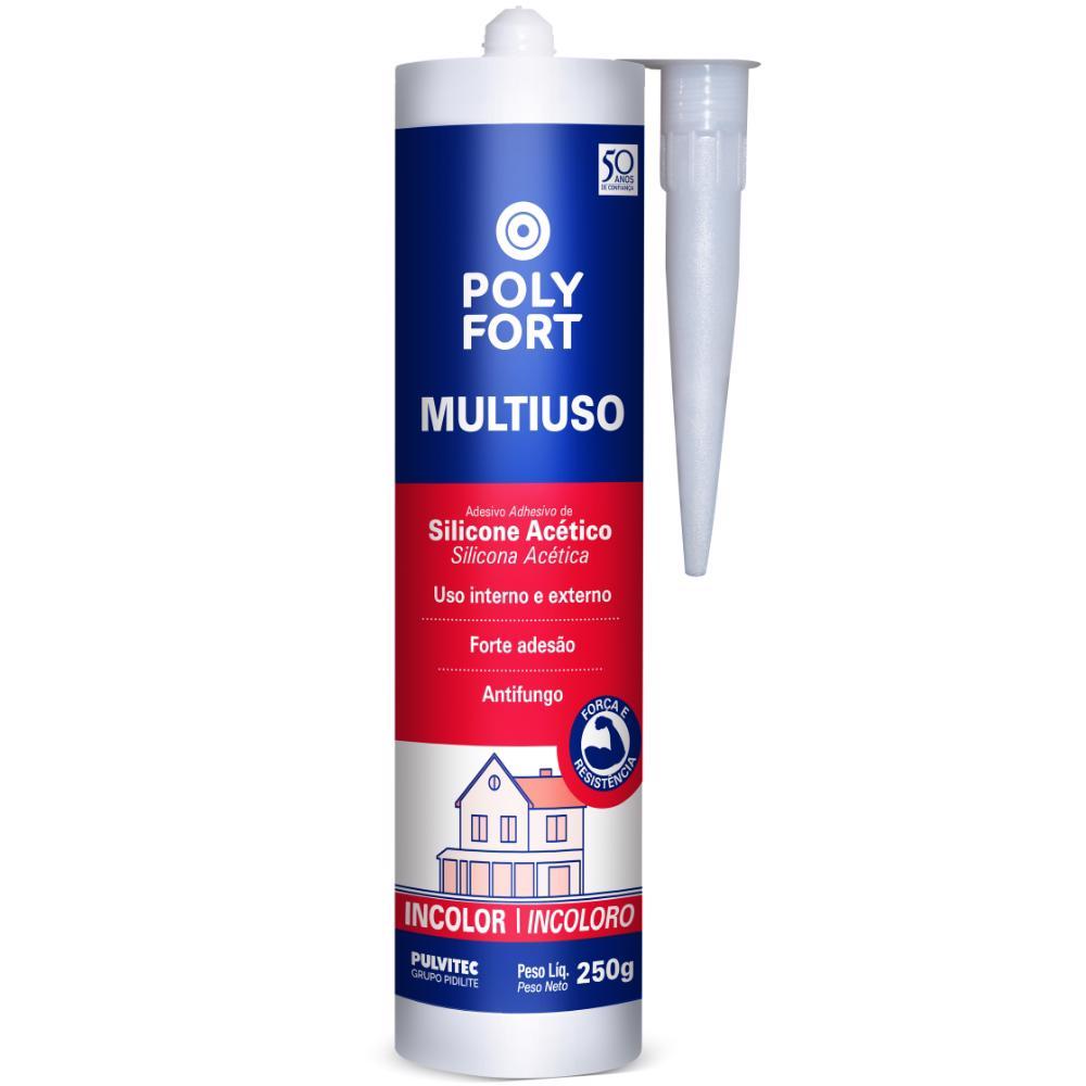 Silicone Incolor Acético Tubo 250G Para Vidro e Alumínio ZK138 PULVITEC em Oferta na Shopee