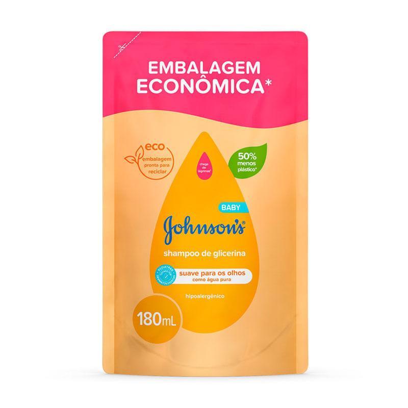 Refil Shampoo Johnson's Baby Glicerina 180ml em Oferta na Shopee