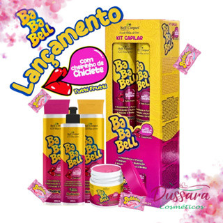Kit Capilar BabaBell (Cheiro de Babaloo Tutti-Frutti) Com 4 Itens (Termo Ativado) Lançamento Bell Corpus