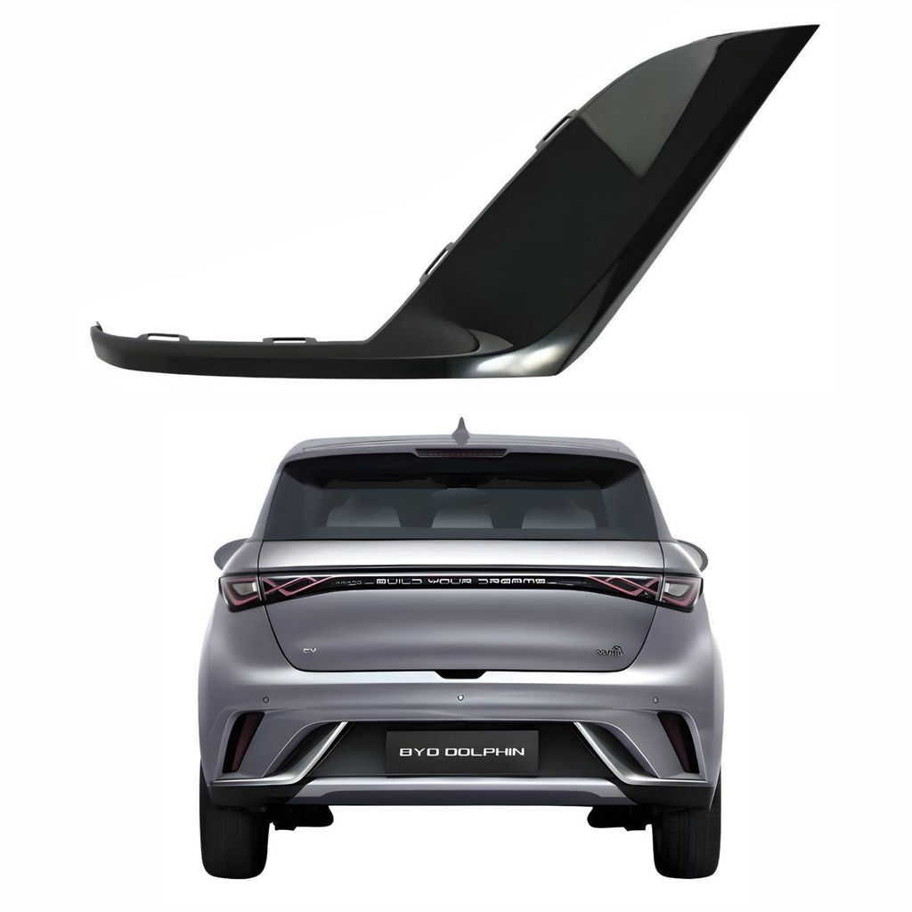Moldura Inferior Parachoque Traseiro Byd Dolphin 2023 2024 Lado Esquerdo Motorista