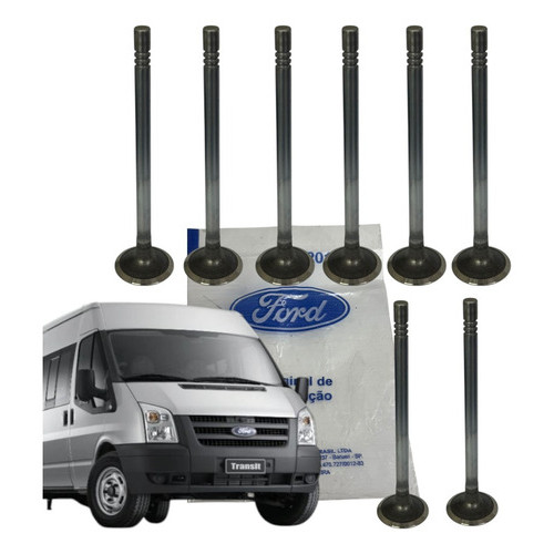 Jogo Valvulas Admissao Ford Transit 2.2/2.4 - 08/13 Original