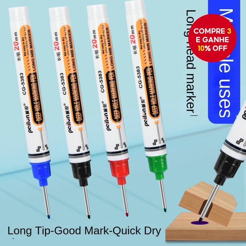 5 Canetas Marcadoras À Base De Óleo Dos Pces-Ponta Longa Para Marcação De Madeira , Cerâmica E Construção (Design De Fur