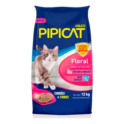 Areia para Gato Floral 12kg Pipicat