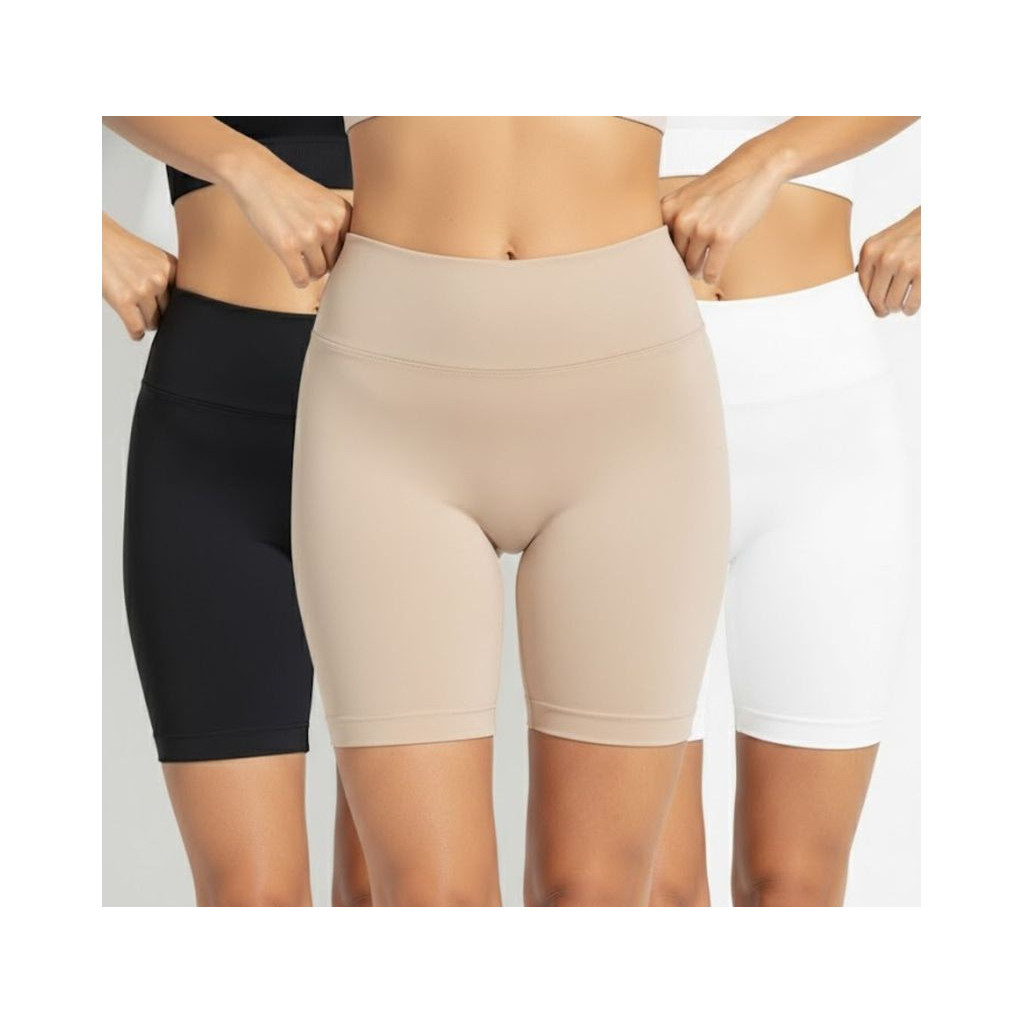 Bermuda Feminina Modeladora Alta Compressão – Short Modelador Segunda Pele Fitness Confortável em Oferta na Shopee