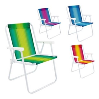 Cadeira De Praia Dobravel Mor Aço cores Sortidas Unitário Oferta em Oferta na Shopee