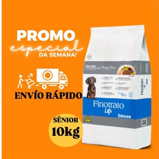 Ração Finotrato Senior 10 kg  Original Envio Rápido Promoção Pet em Oferta na Shopee