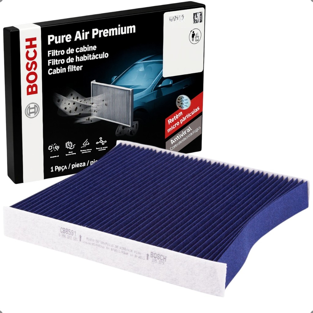 Filtro De Cabine Ar Condicionado Bosch Premium S10 Trailblazer L200 Lancer Outlander 2007 A 2026
