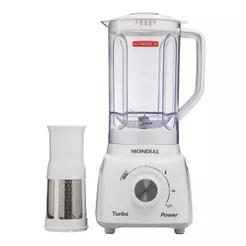 Liquidificador Mondial Turbo 220v branco/cinza