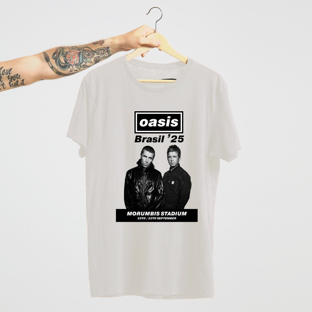 Camiseta Unissex Estampa Oasis Rock Eu Vou - Camisa de Malha 100% Algodão - Envio Imediato - DR Bigorna