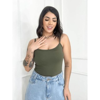 Kit 5 Blusa Regata Alcinha Em Malha Sued em Oferta na Shopee