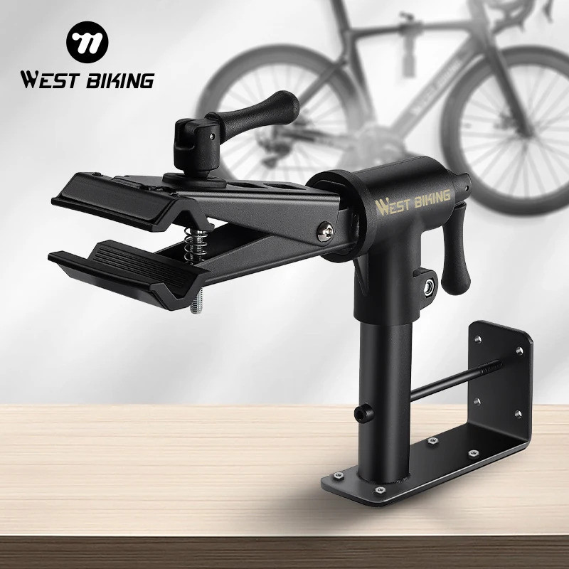 Suporte de Reparação de Bicicletas WEST BIKING para Montagem em Parede/Mesa, Suporte de Manutenção, Braçadeira Ajustável