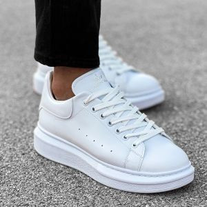 Tenis Masculino Casual Sola Alta Oversize Sneaker Branco Original Numeração alta