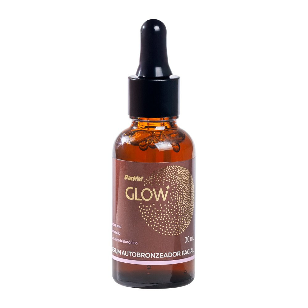 Sérum Autobronzeador Facial Panvel Glow 30ml em Oferta na Shopee