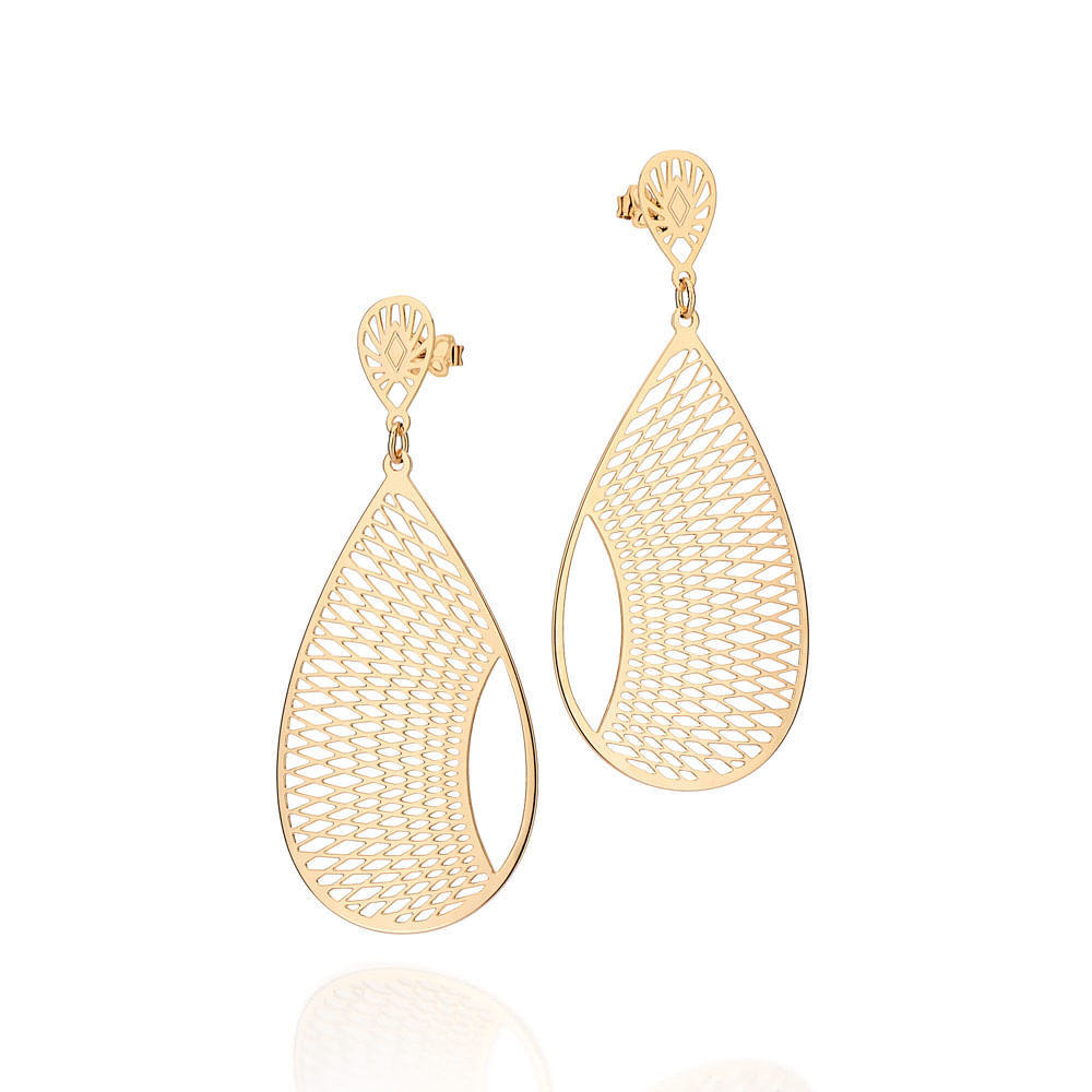 Brinco Argola Fina Grande Ouro 18K Rommanel 527330