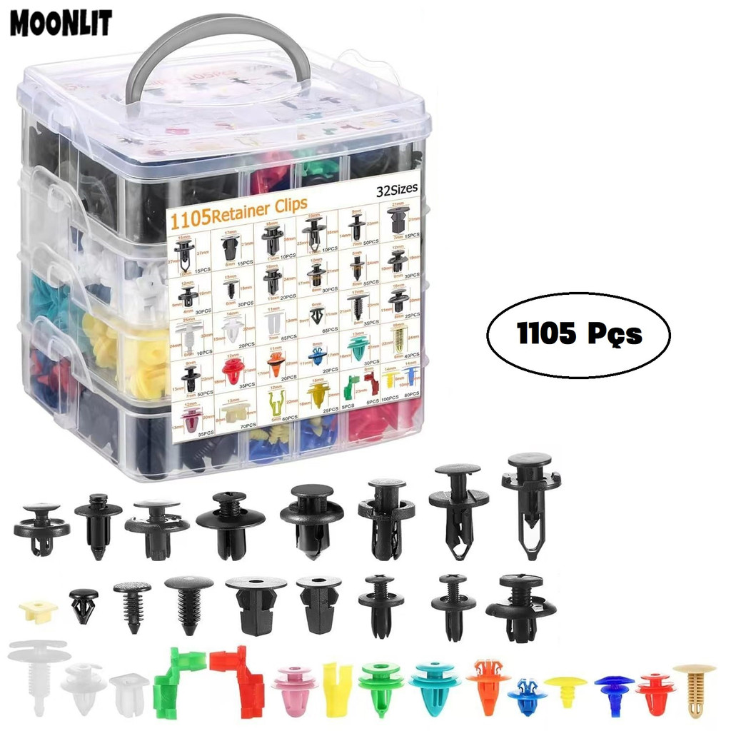 1105pcs Auto Fixador Clipe Mista Corpo Do Carro Pino Retentor Rebite Guarnição Da Porta Painel Kit