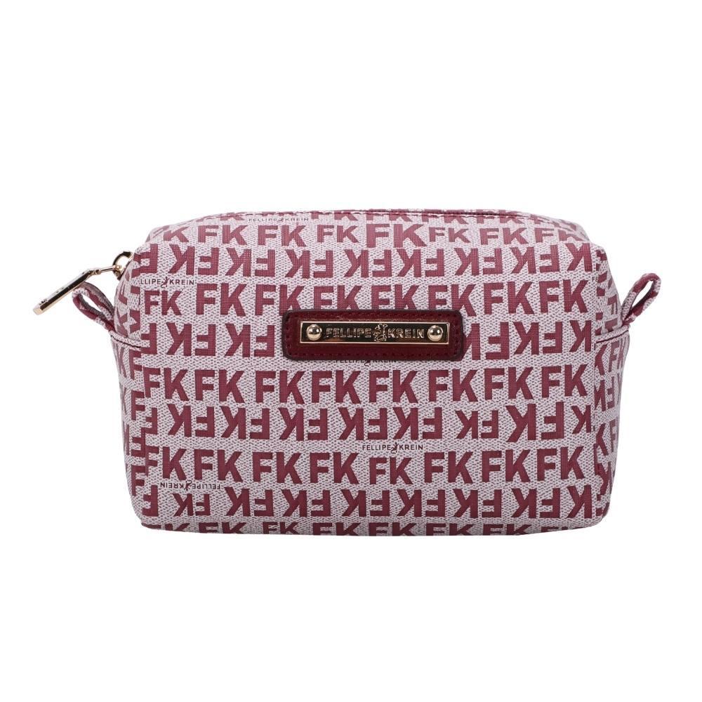 Necessaire Pequena Fellipe Krein Ss23 Fk660 - Vinho em Oferta na Shopee