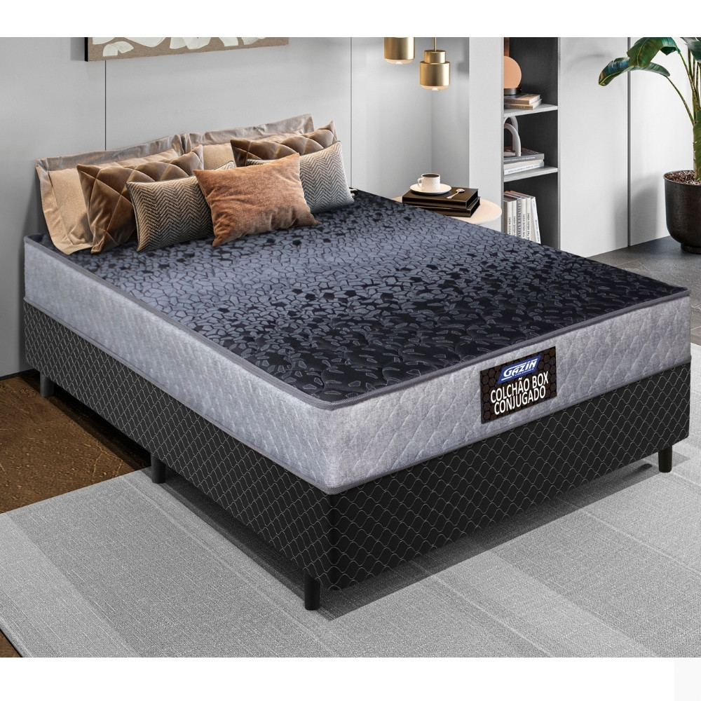 Cama Box Conjugado Casal 138cm Supreme Gazin em Oferta na Shopee
