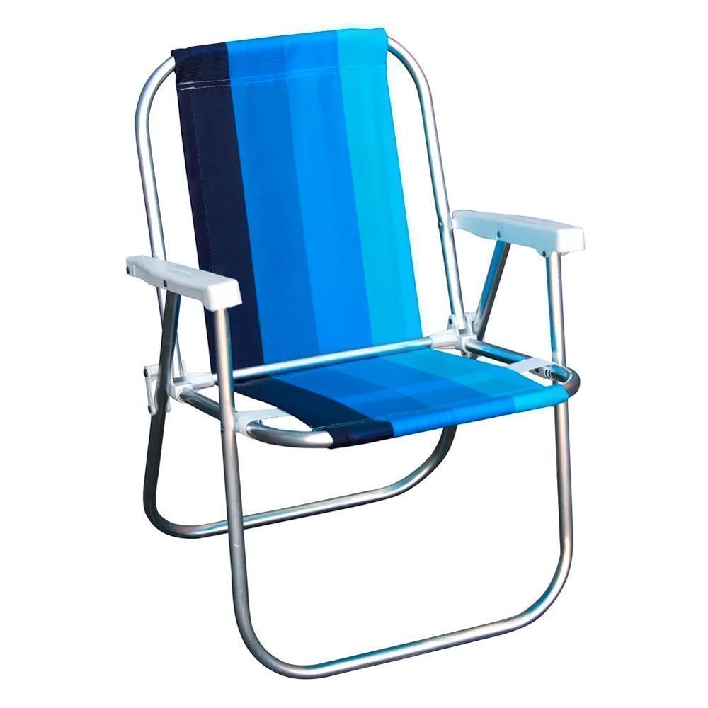 Cadeira de Praia Alta Botafogo em Alumínio Cores Diversas - Item Sortido em Oferta na Shopee