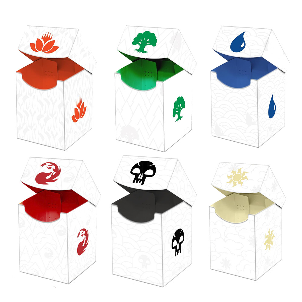 Deck Box Ultra Pro Magic The Gathering Tema Mana Campo Caixa Para Cartas Baralho Central