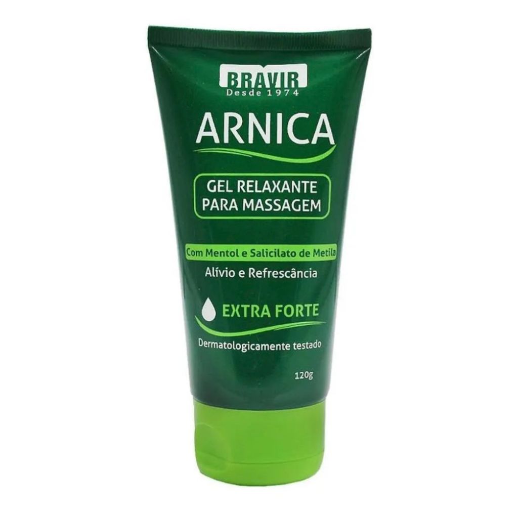 Arnica Gel Relaxante Para Massagem Bravir Extra Forte 120g