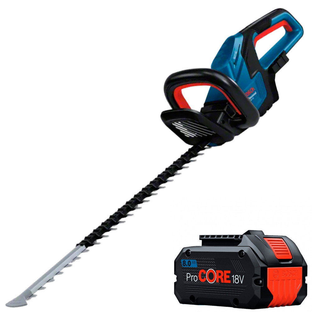 Aparador de Cerca Bosch Professional Motor Brushless e 1 Bateria ProCore 8Ah Tecnologia Coolpack