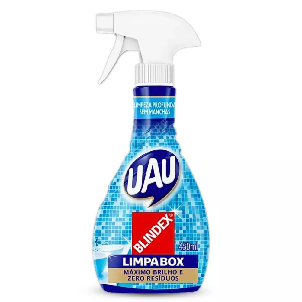 Detergente Limpa Box BLINDEX UAU Spray 450ml (gatilho)