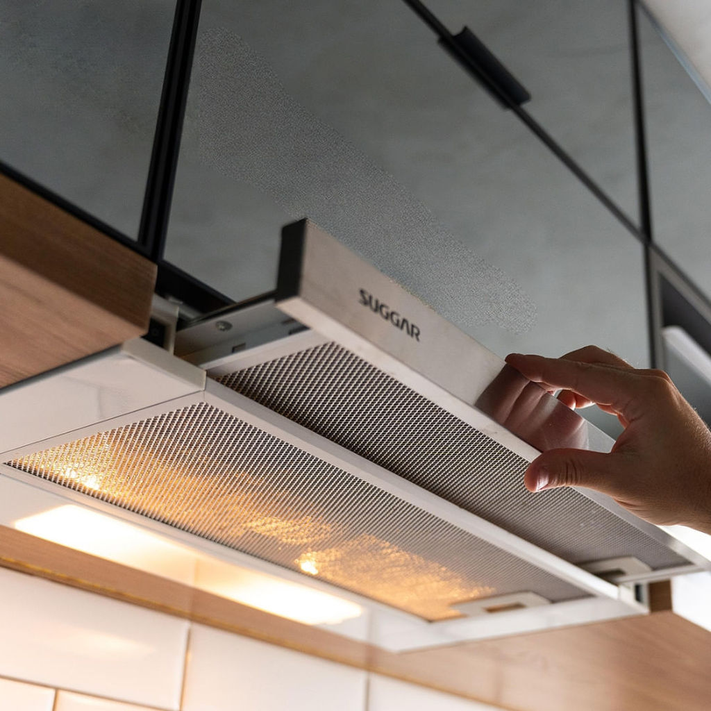Detalhes do Depurador de Ar Suggar Slim de Embutir 60Cm Inox 220V DE62IX