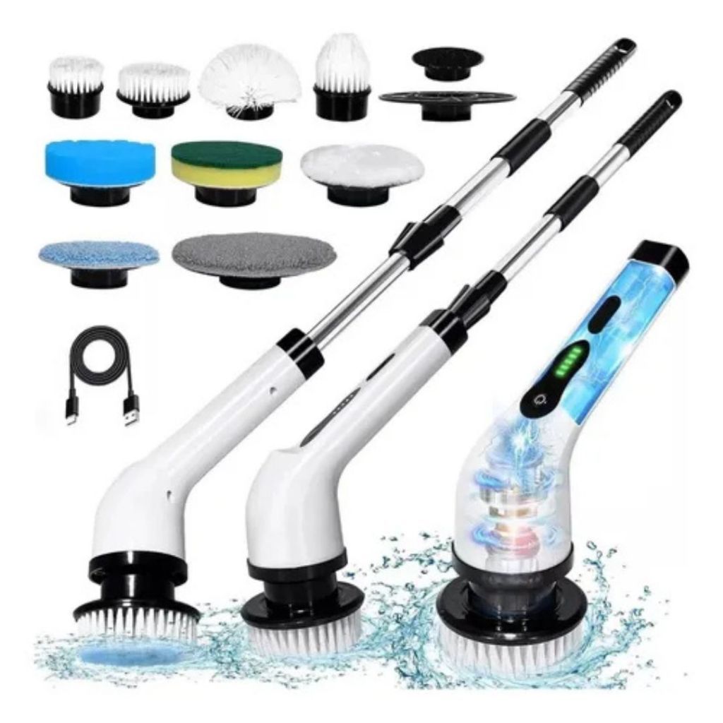 Esfregão Elétrico Recarregável 9 em 1 Multiuso Sem Fio Giratório Limpeza Pesada em Oferta na Shopee