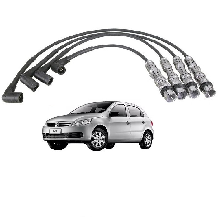 JOGO CABO DE VELA, IGNIÇÃO, VOLKSWAGEN FOX, VOYAGE, GOL G5 1.0 8V FLEX, GNV, 2009 A 2016 GPV42